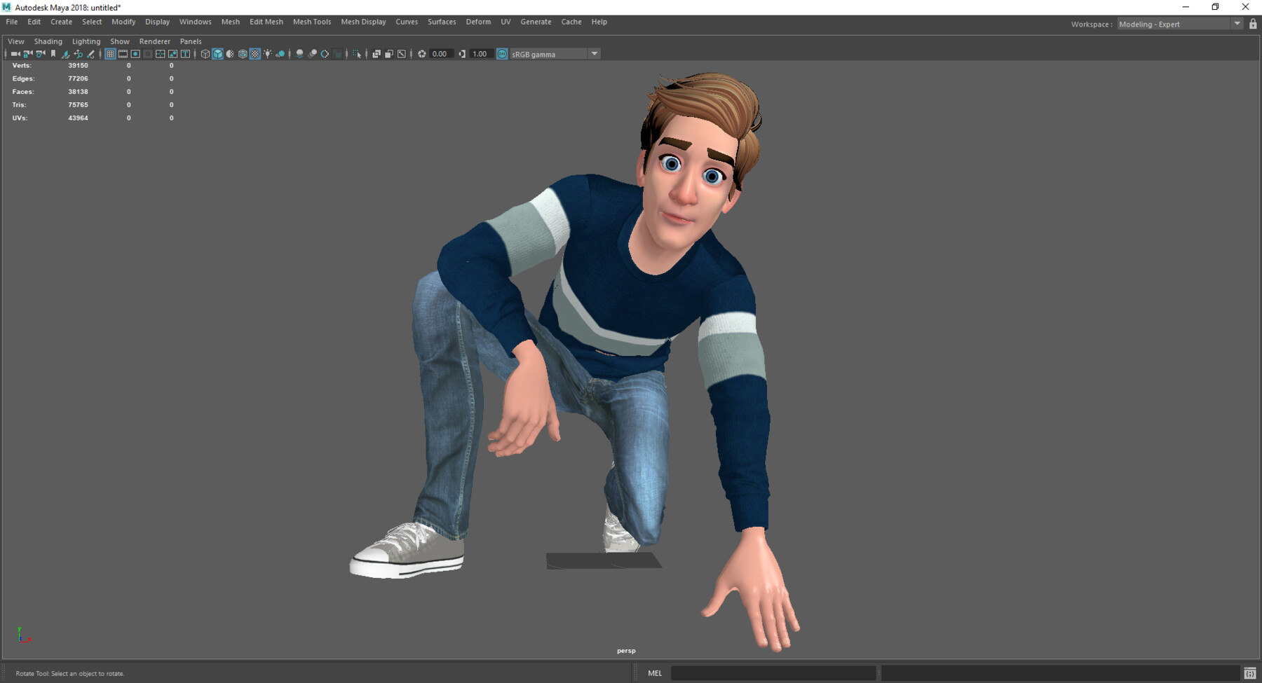 ArtStation - Father Cartoon Man Rigged 3D model RealTime Male 3D toon ...