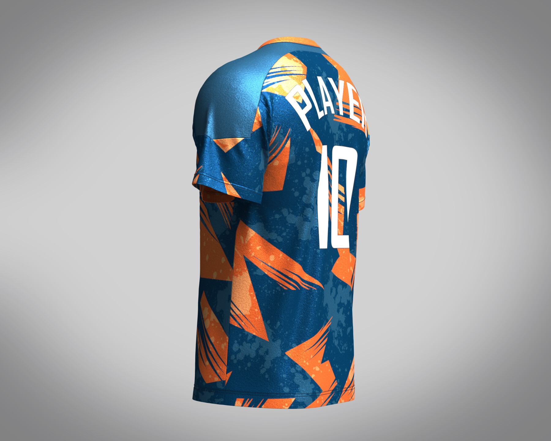 Soccer Brownish orange color with Blue Purple Jersey Player-10 3D -  TurboSquid 2050768