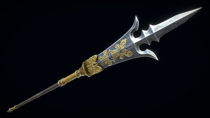 ArtStation - Chinese Trident Spear | Game Assets