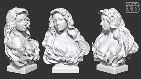 Female Bust Statue 220527 3D print model