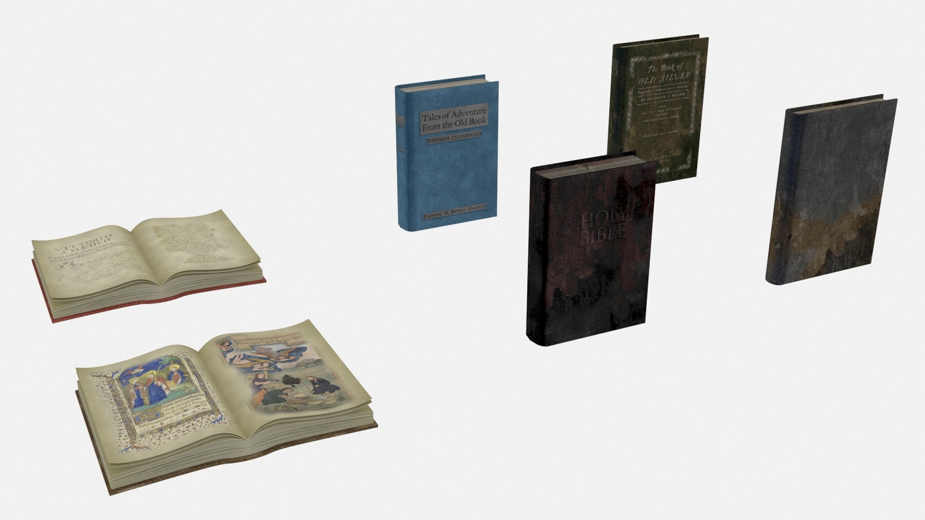 ArtStation - Old Ancient Books | Game Assets