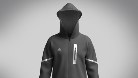 Adidas-Gameday Full Zip-Hoodie