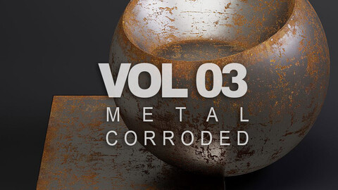 Metal vol03 Corroded 8K Seamless PBR Materials