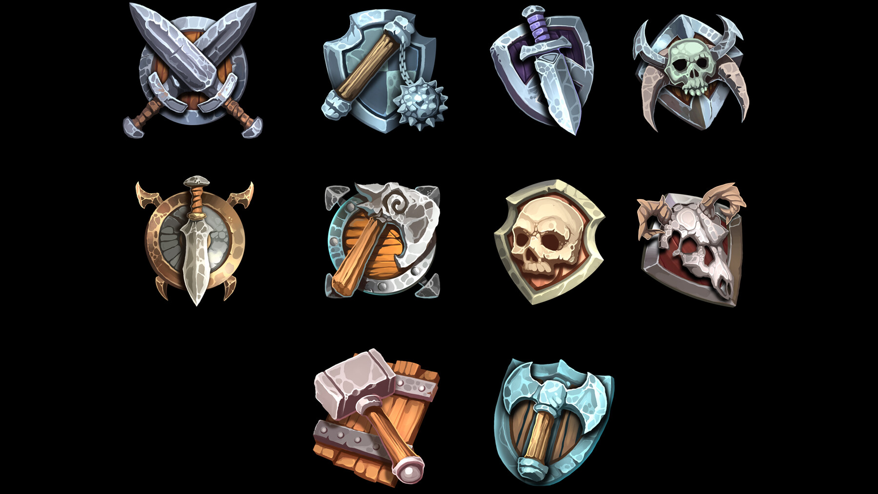 ArtStation - Gladiator Badges | Game Assets