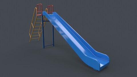 PBR Modular Outdoor Straight and Wave Slide A