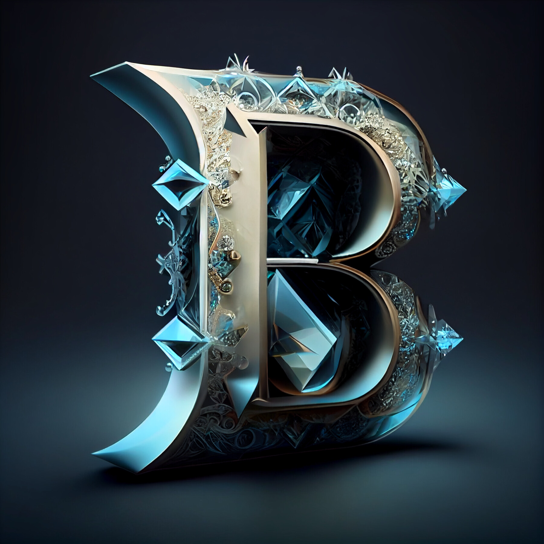 ArtStation - 3D Diamond Letters