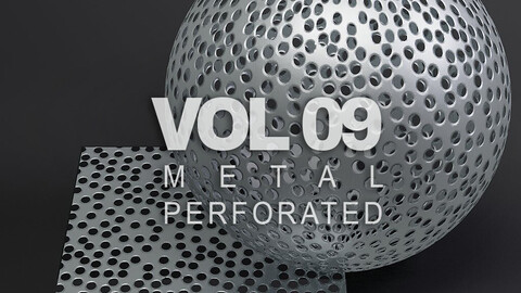 Metal vol09 Perforated 8K Seamless PBR Materials