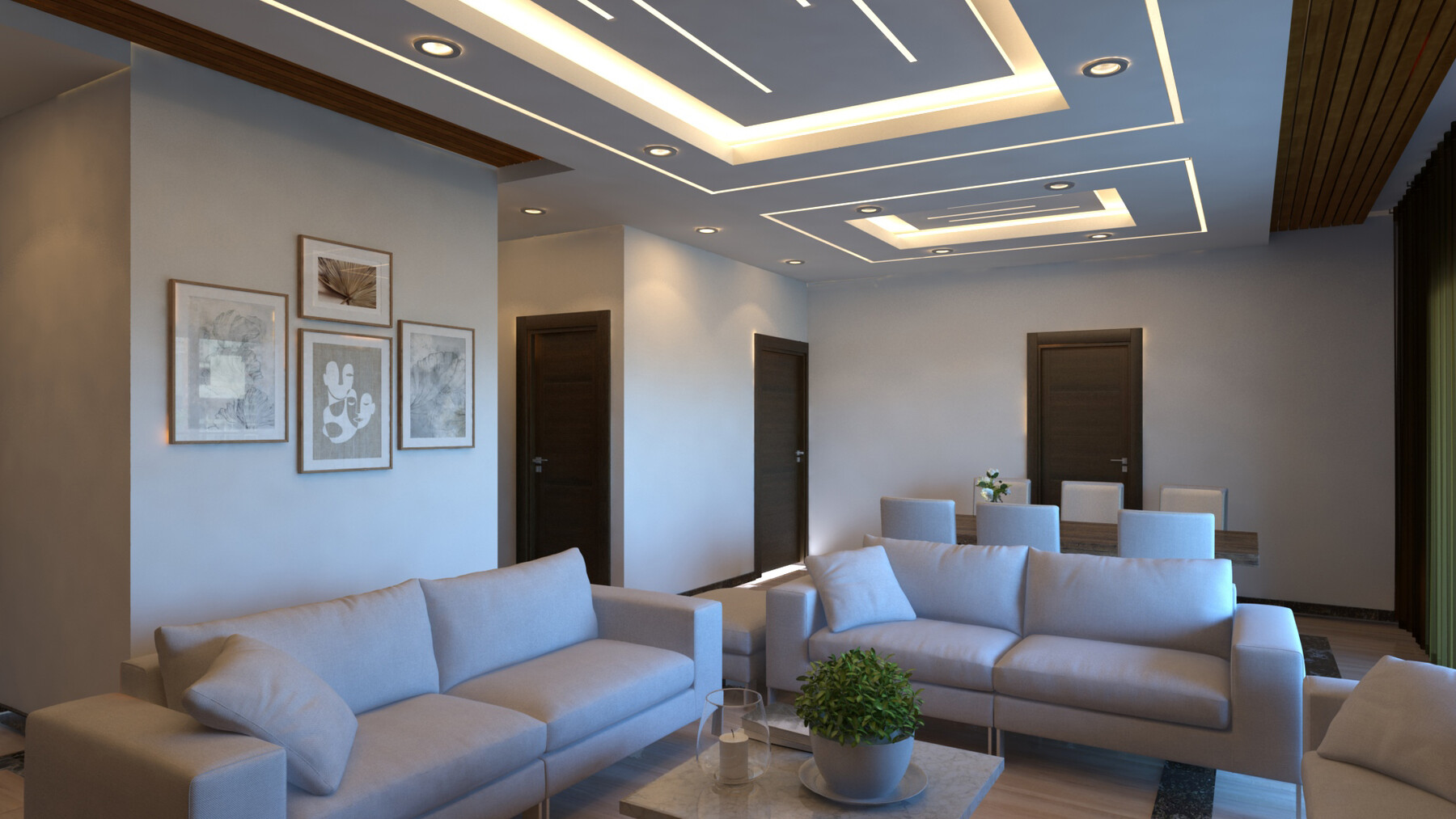 ArtStation - Modern apartment interior 3D Scene | Resources