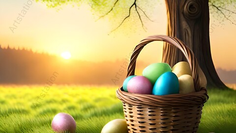 Easter Baskets and Eggs