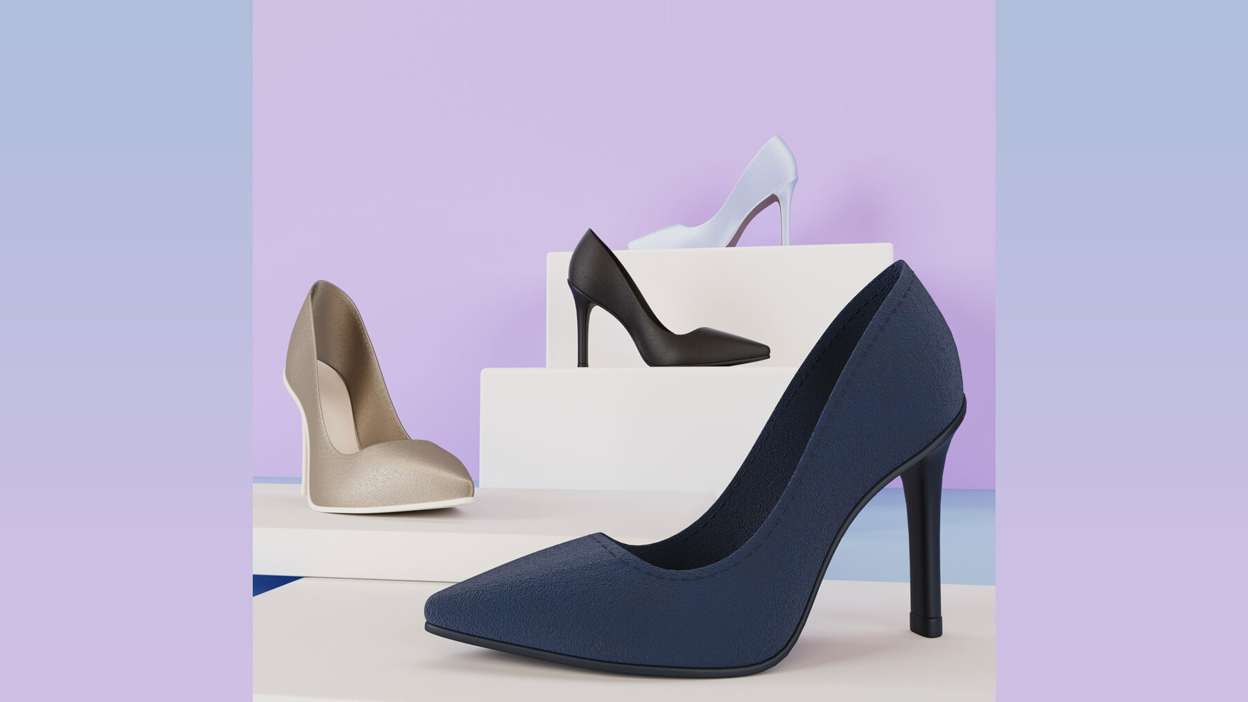 ArtStation - High heels, Flat shoes, Female + MD/Clo3d + 3dsMax + obj ...