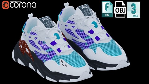 FILA SHOES Low-poly