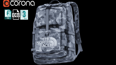 THE NORTH FACE BACKPACK low-poly