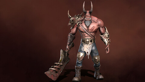 Orc Demon  (game ready) LowPoly