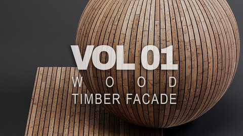 Woodfacades vol01 Timber Facade 8K Seamless PBR Materials