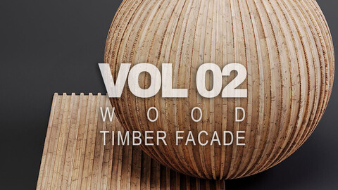 Woodfacades vol02 Timber Facade 8K Seamless PBR Materials