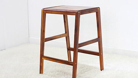 Francois solid wood bar stool