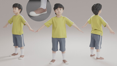 Animated 3D-Boy-japanese 228Rui Shoes