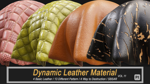 Dynamic Leather Material (SBSAR) Vol.11