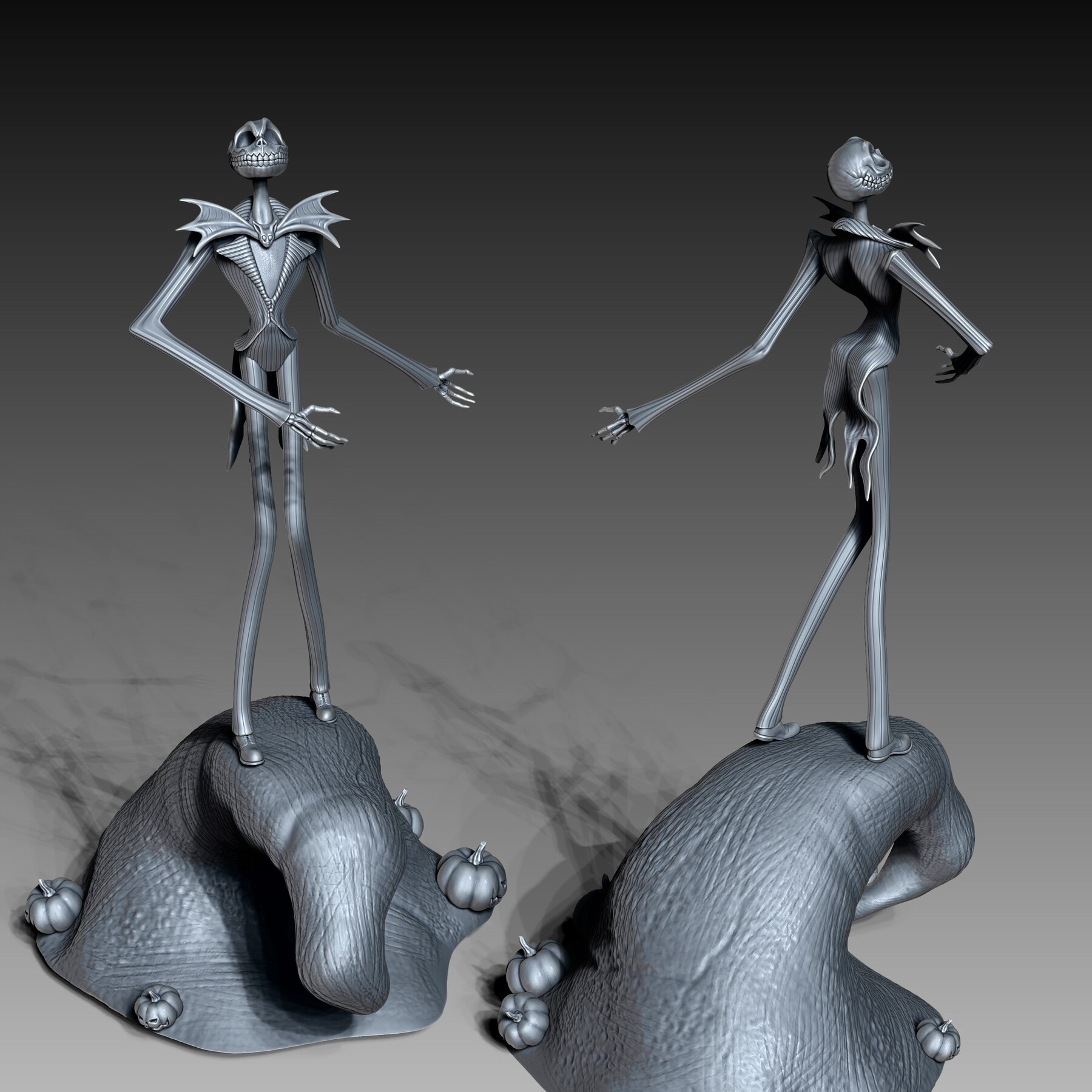 <b>Jack</b> <b>Skellington</b> from the Nightmare Before Christmas for 3D printing. 