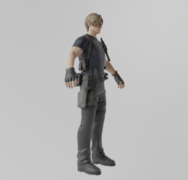 ArtStation - Leon S. Kennedy Lowpoly Rigged | Resources