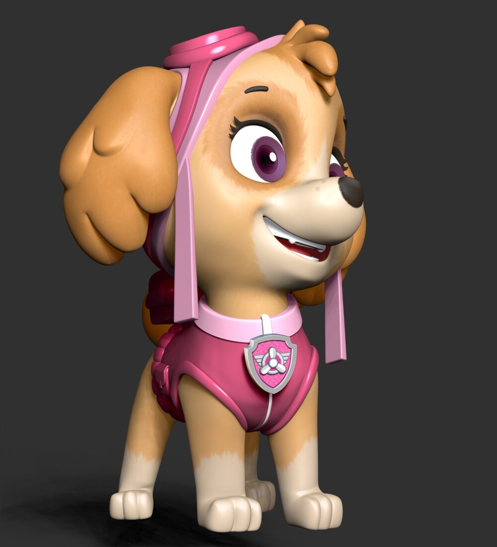 Skye Paw Patrol - 3D Print Model by Bon Bon Art