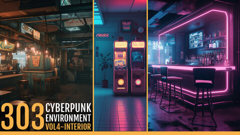303 Cyberpunk Environments VOL4 [Interior]