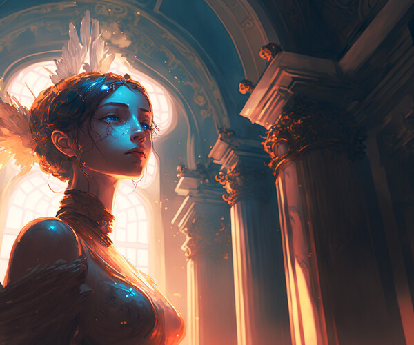 ArtStation - The Marble Maiden: A Digital Tribute to Classic Greek ...