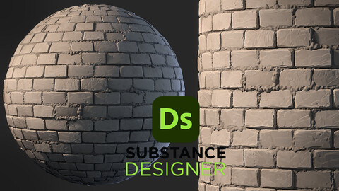 Stylized Brick Wall - Substance 3D Designer