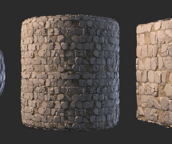 ArtStation - Stylized Broken Cobblestone - Substance 3D Designer | Game ...