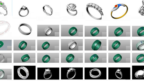 39 sets of jewelry models