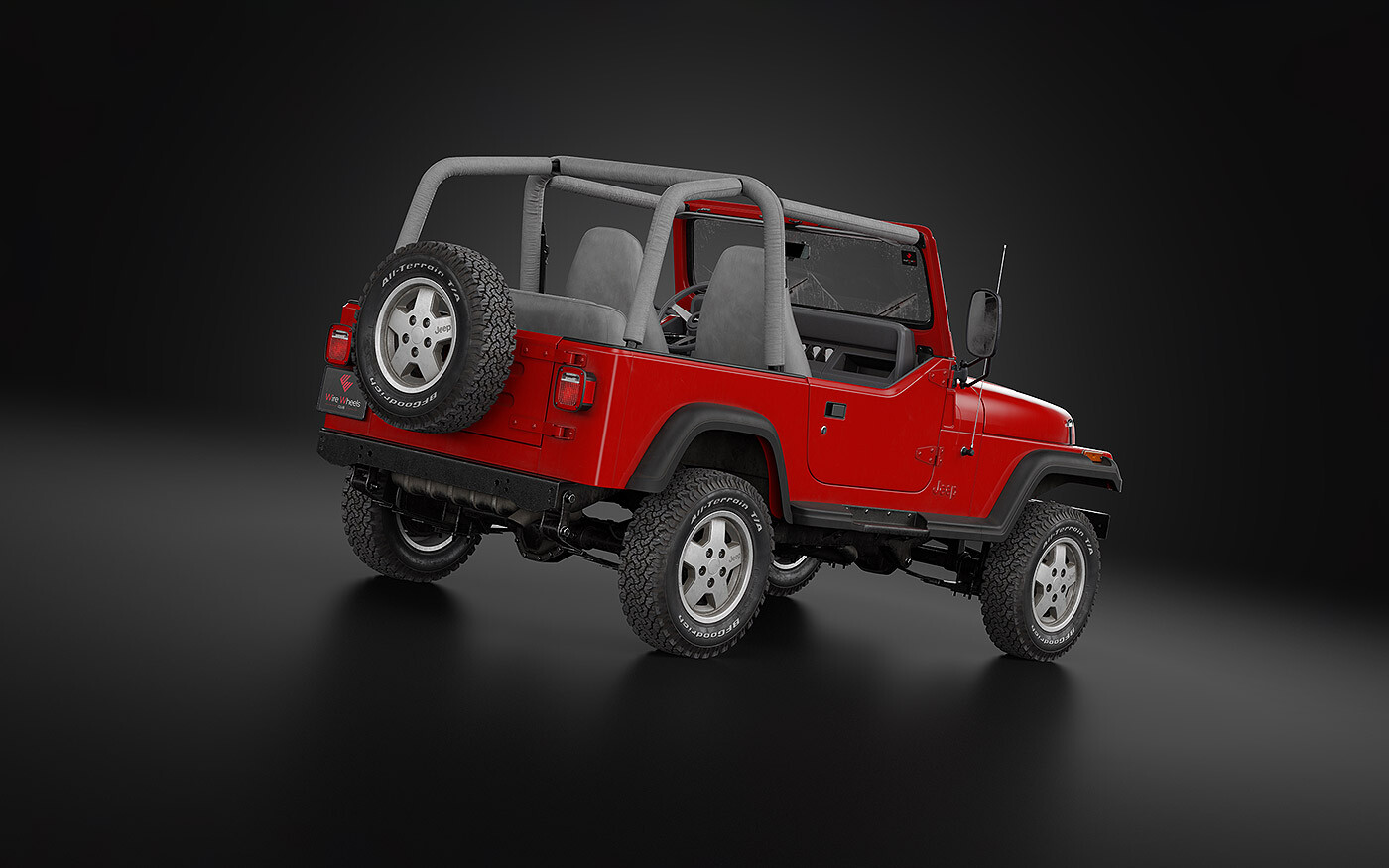 ArtStation - 1987 Jeep Wrangler - 3D Model | Resources