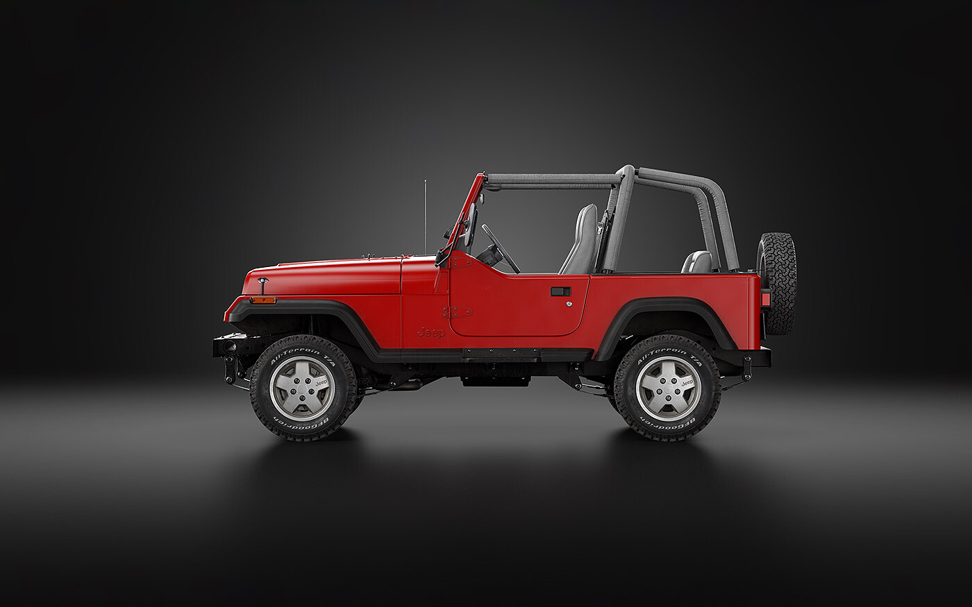 ArtStation - 1987 Jeep Wrangler - 3D Model | Resources