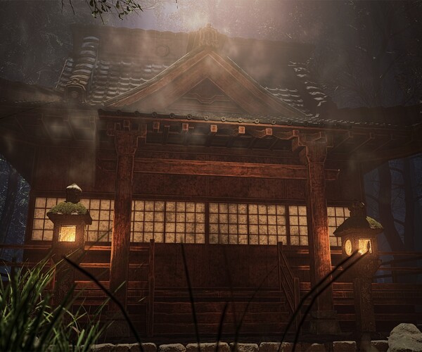 ArtStation - Old Japanese Shrine | Game Assets