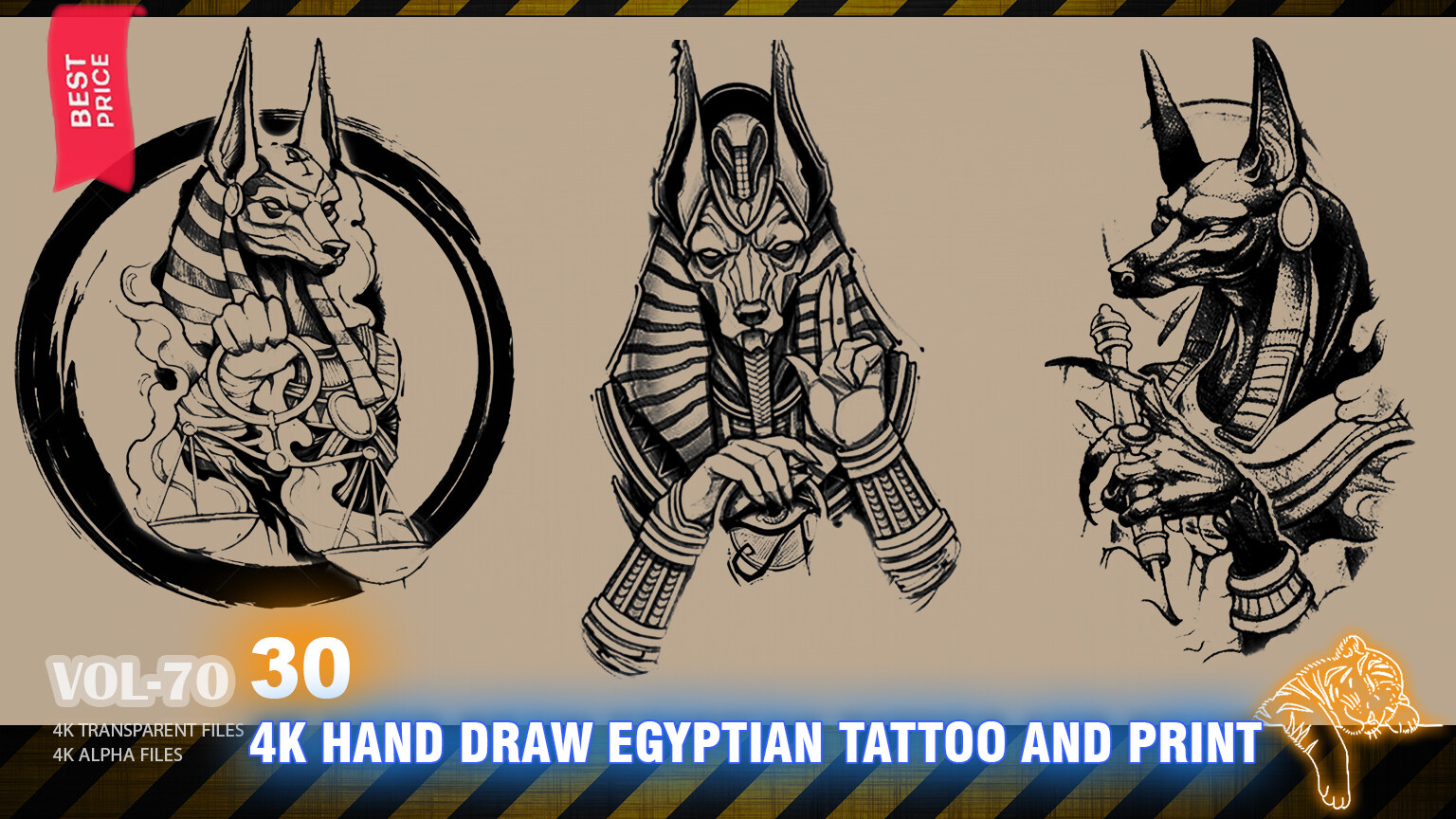 Amazing Egyptian Tattoo Design