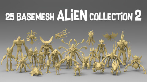 25 basemesh alien collection 2