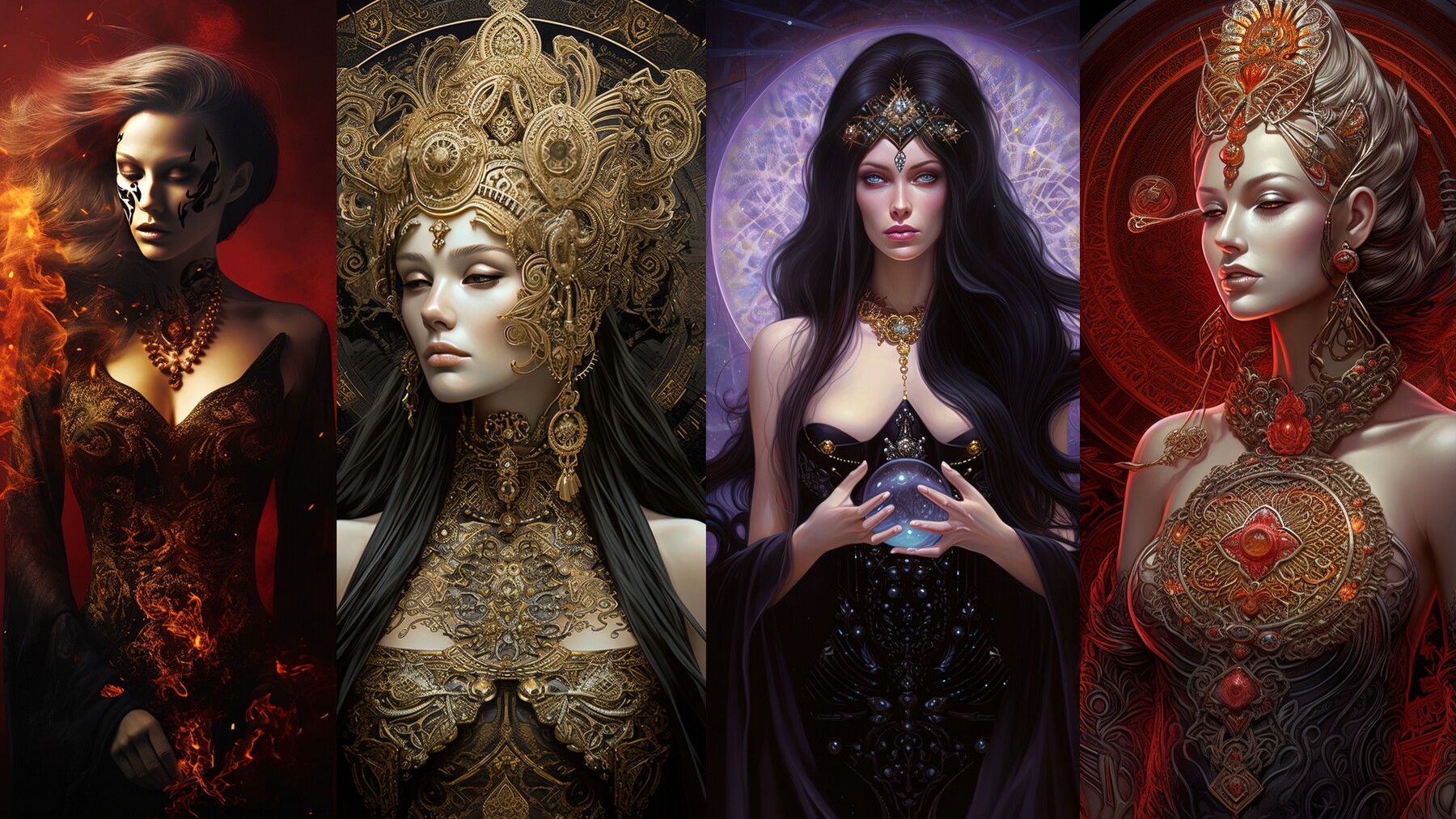 ArtStation - The Radiant Queens: 150 Women of Fantasy in Glowing Dresses  and Jewels - 8K Resolution