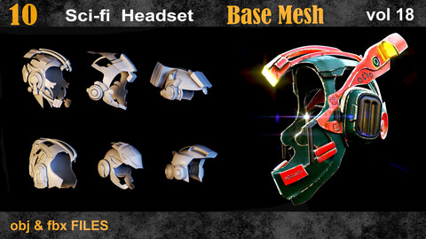 10 Sci_fi Headset BaseMesh vol18