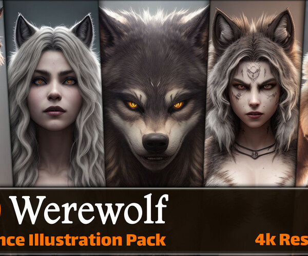 ArtStation - 230 Werewolf Reference Pack | 4K | v.18 | Artworks