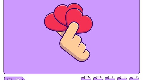 Hand With Heart Love Cartoon Vector Icons Illustration. Flat Cartoon Concept. Suitable for any creative project.