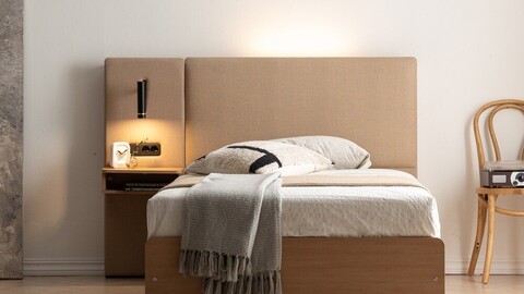 Deluna LED Premium Storage Hotel Bed