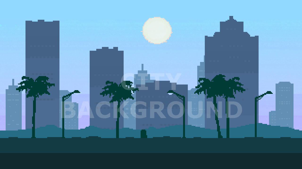 Pixel Art background City Англия