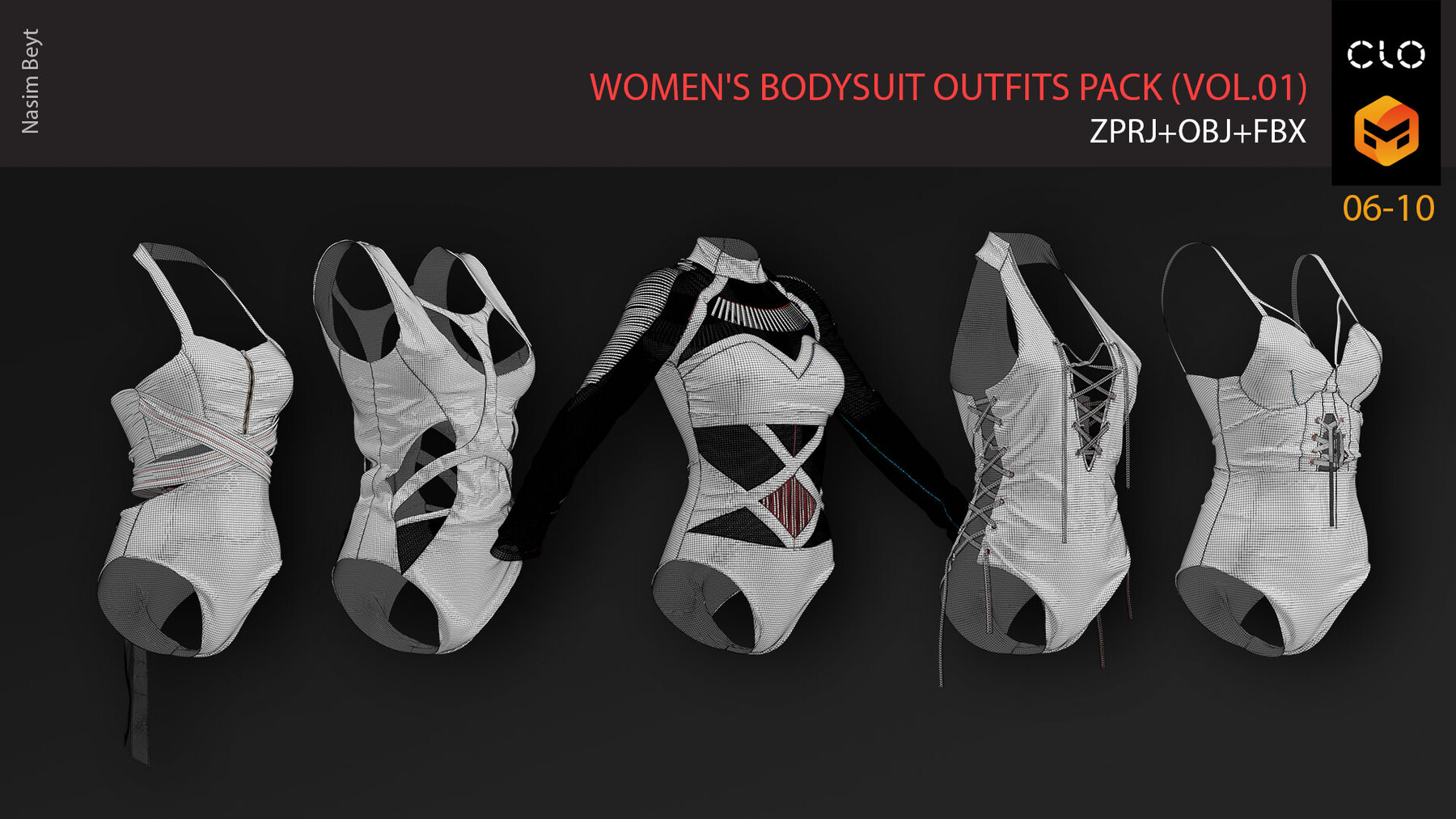 ArtStation - Women's Bodysuit with leggings outfit- MD, Daz3d