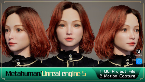 young girl-Chinese Short hair Girl--Metahuman/Unreal engine 5