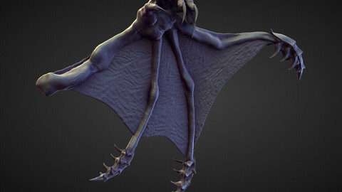 WING20 high poly sculpt