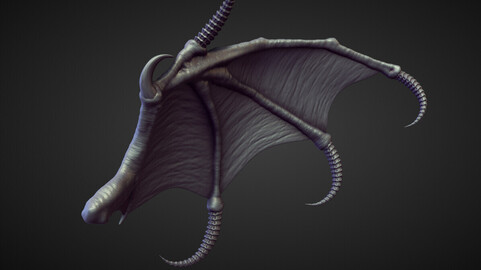 WING25 high poly sculpt