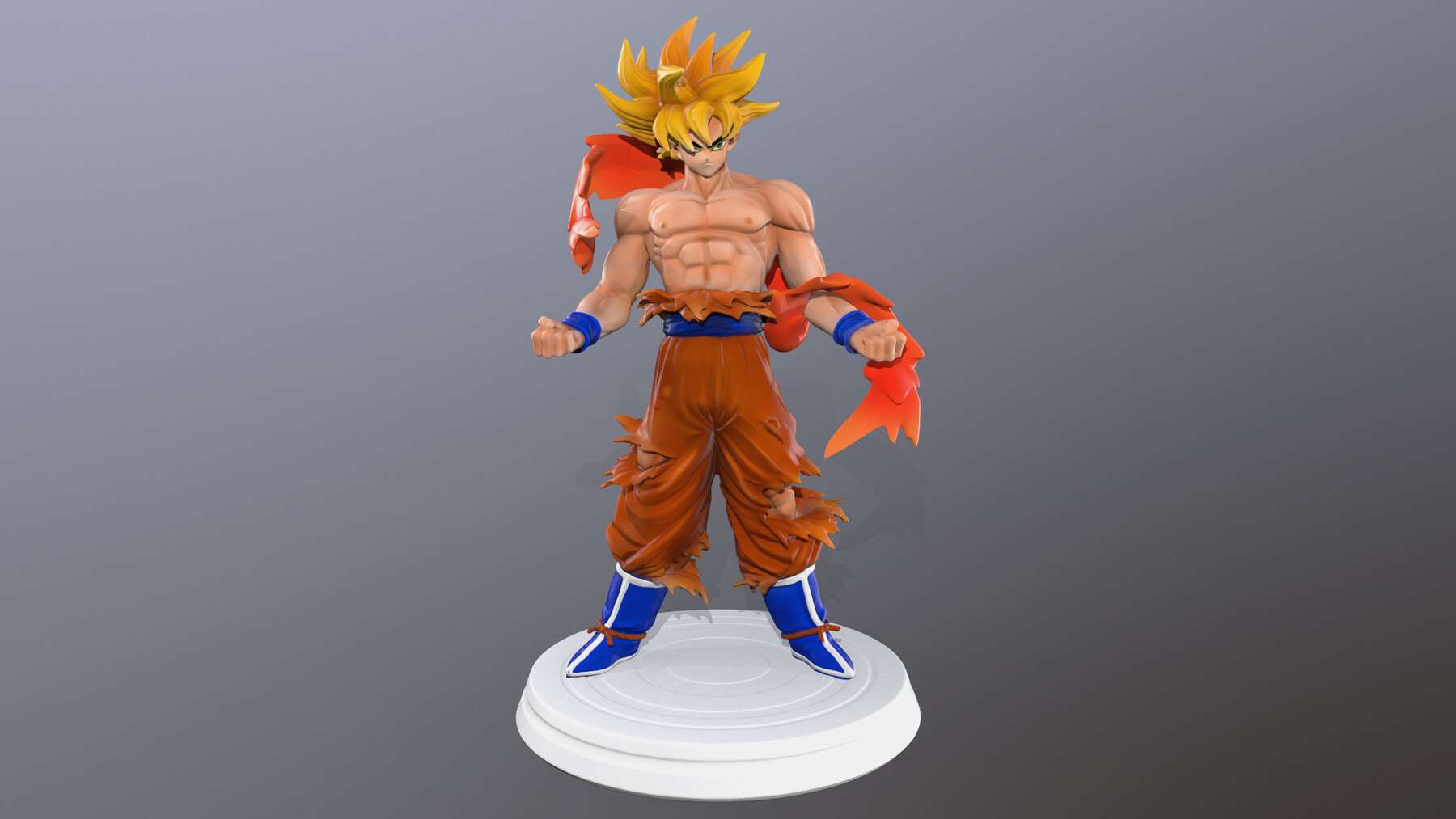 3D file Goku super sayajin bust - Dragon Ball Z 👤・3D printer model to  download・Cults