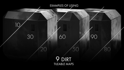 9 Dirt surface textures | Seamless | PBR
