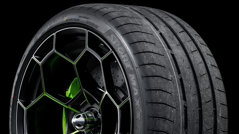 Dunlop® Sport Maxx Race™ 2 • 325/30 ZR21 XL BSW (108Y) • 80/AA/A (Real World Details)