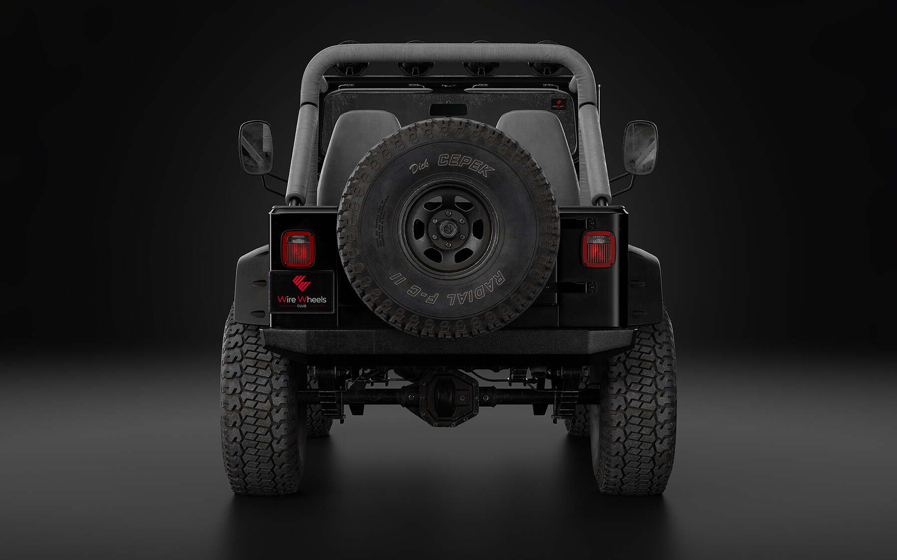 ArtStation - 1987 Jeep Wrangler Custom - 3D Model | Resources