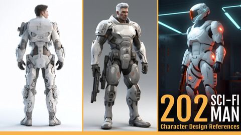 202 Sci-fi Character Design Reference Images [men]